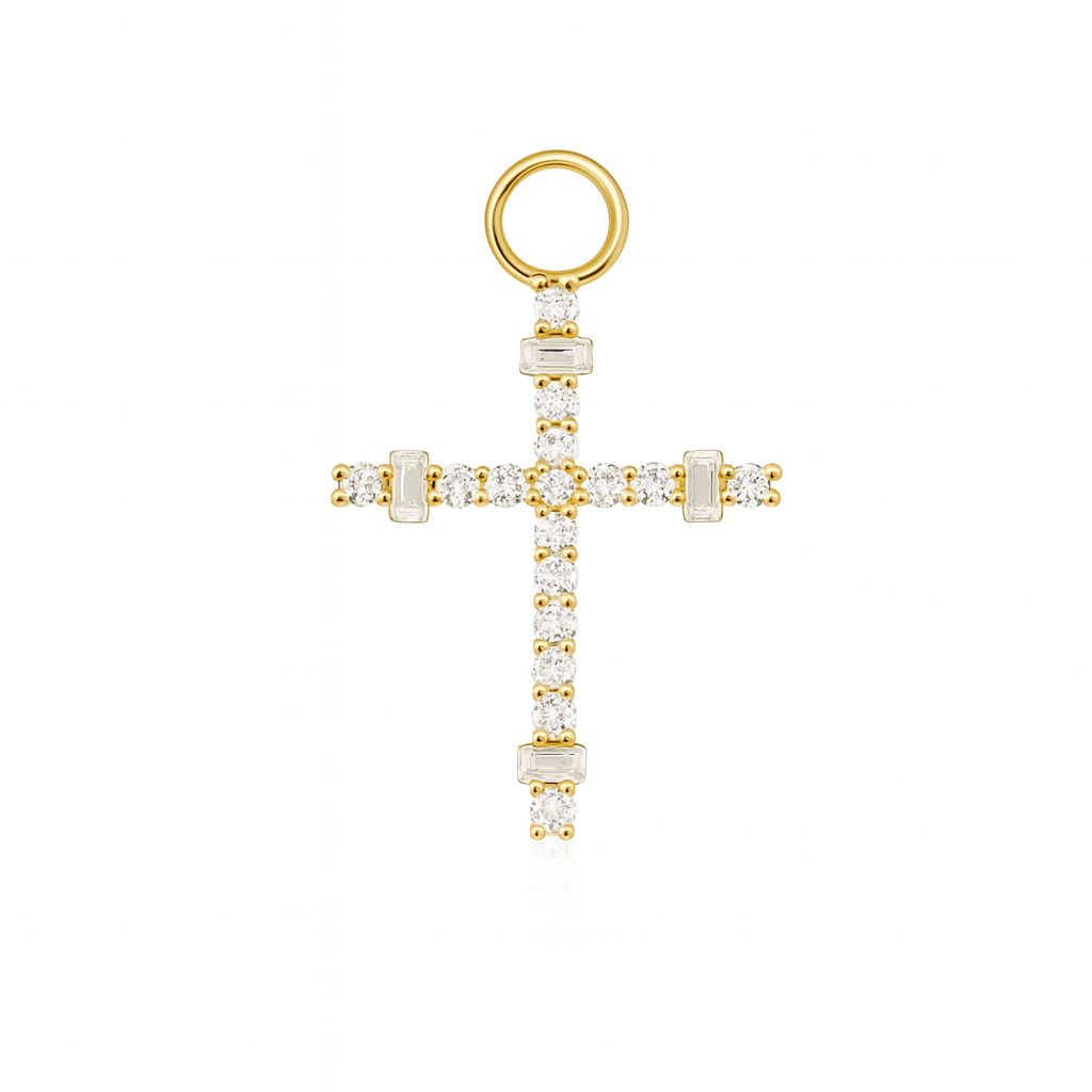 Baguette Cross Charm