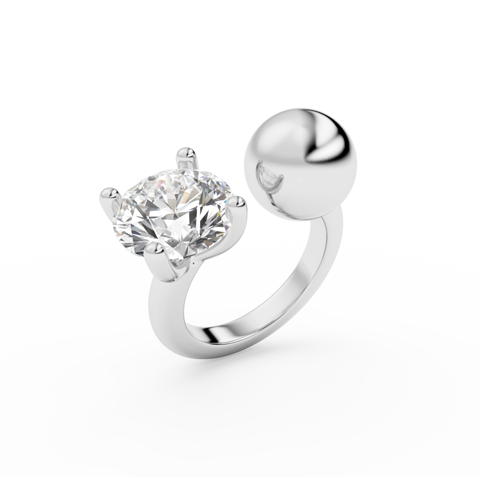 BALL DIAMOND RING