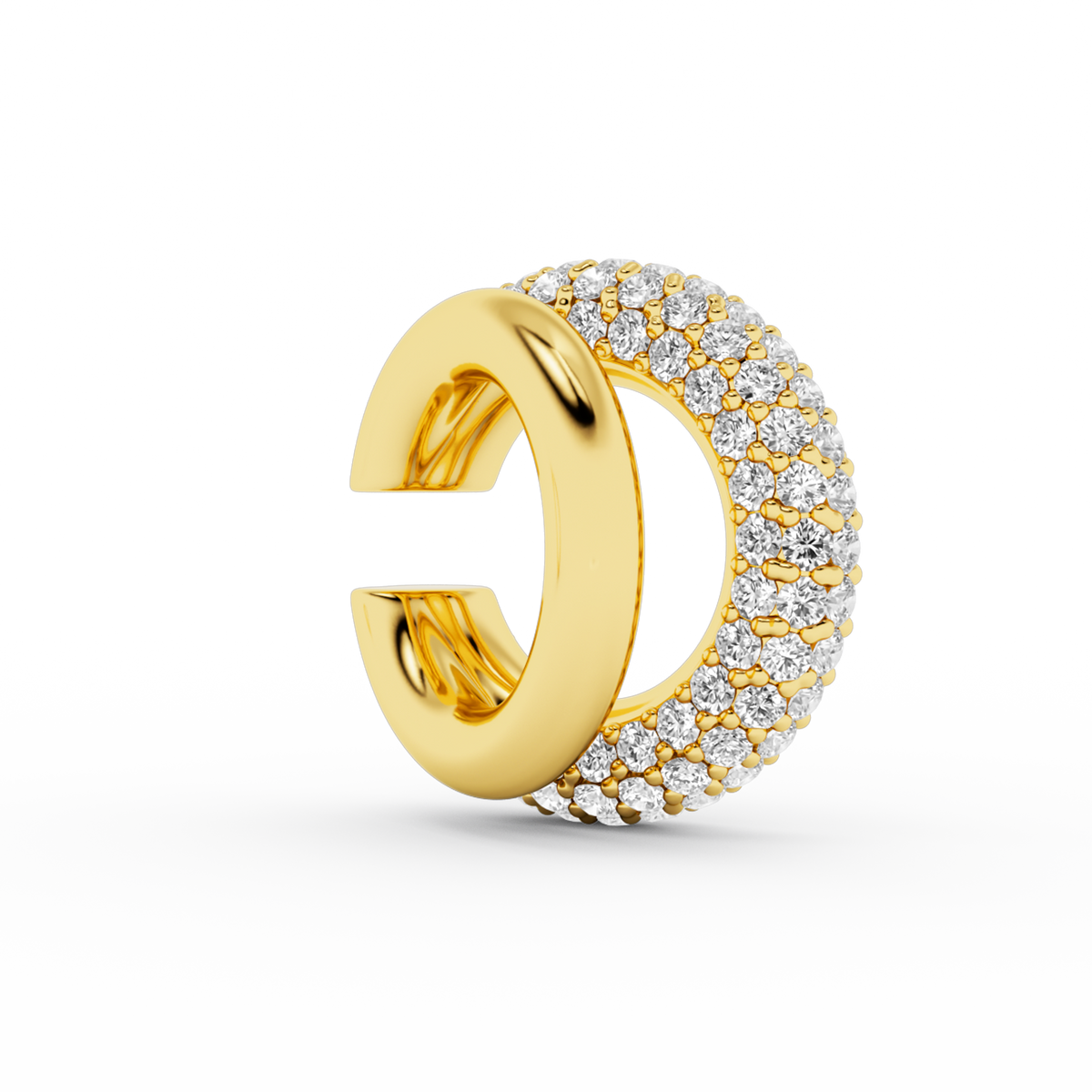 DOUBLE KOS DIAMOND EARCUFF
