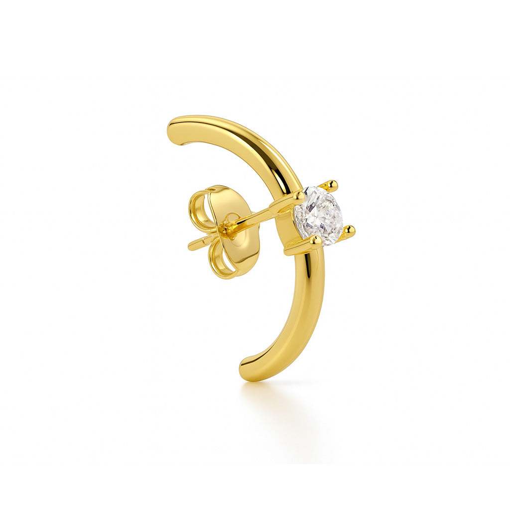 SOLITAIRE HUG EARSTUD