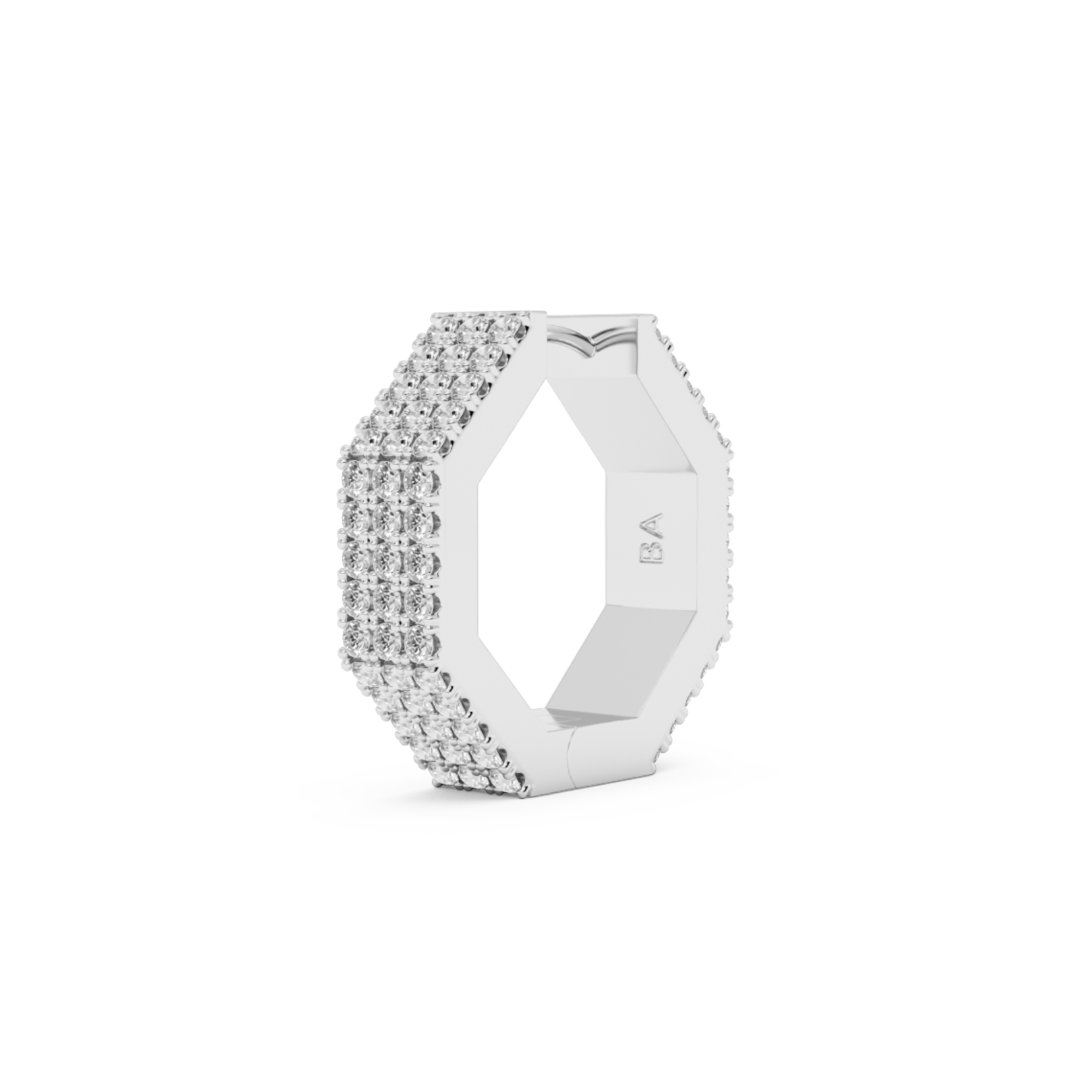 EDGE LARGE DIAMOND EARRING
