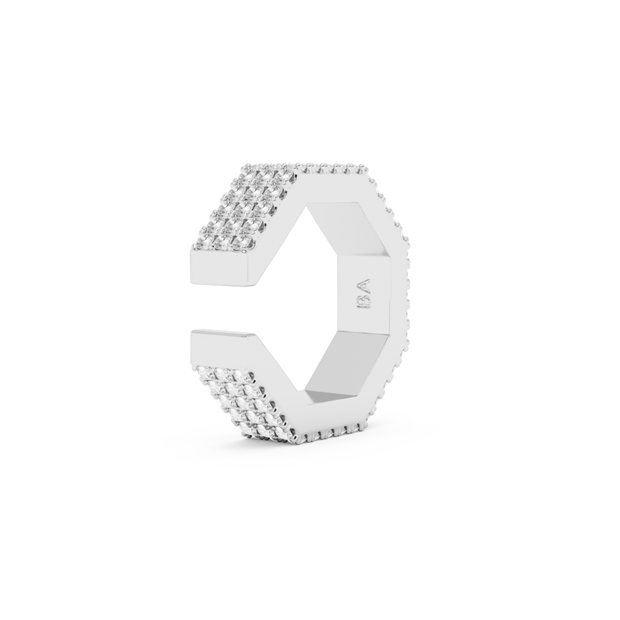 EDGE LARGE DIAMOND EARCUFF