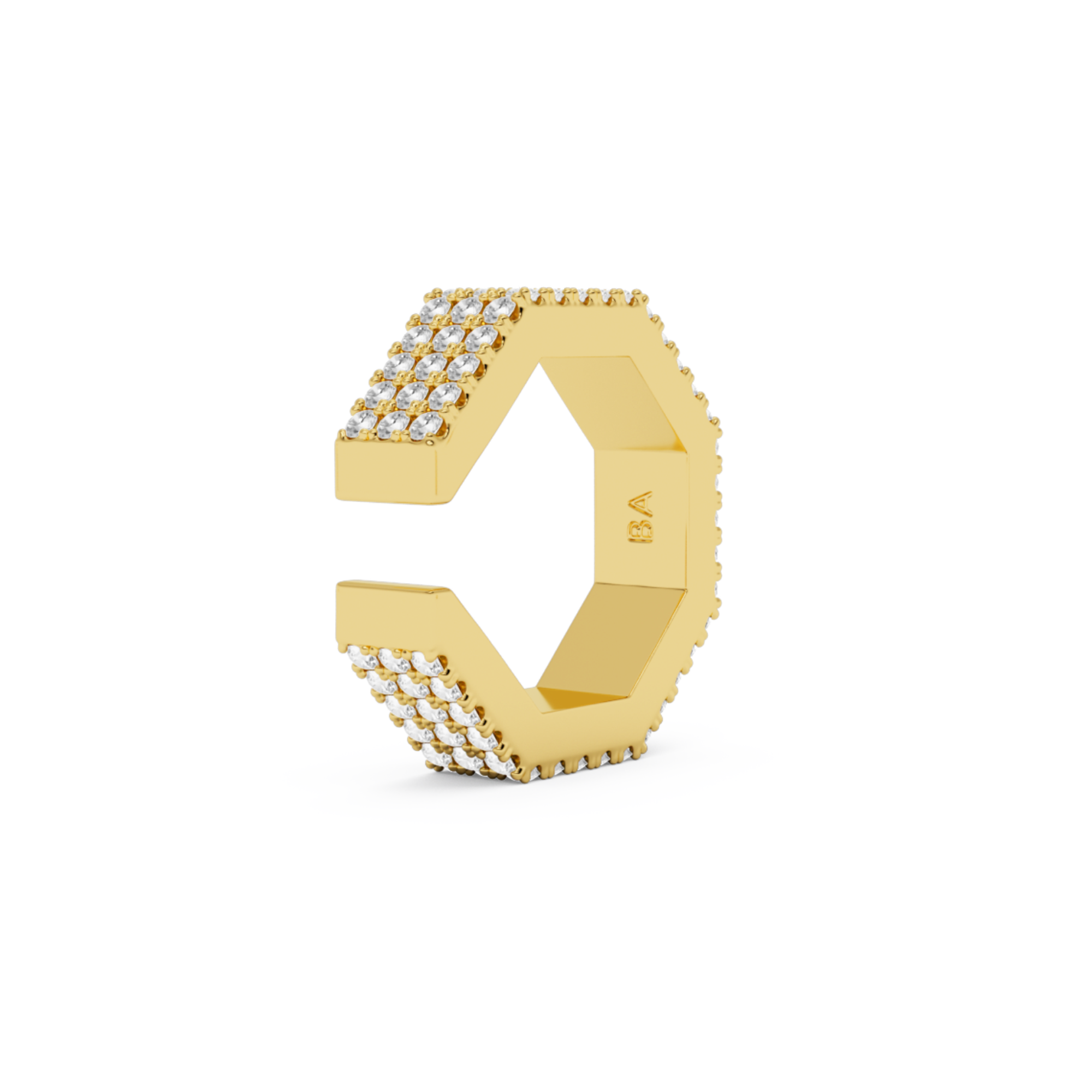 EDGE LARGE DIAMOND EARCUFF