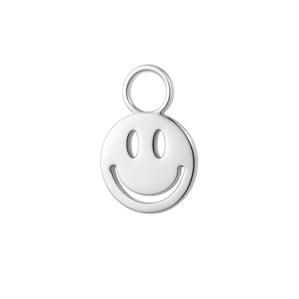 Happy Smile Charm Silver