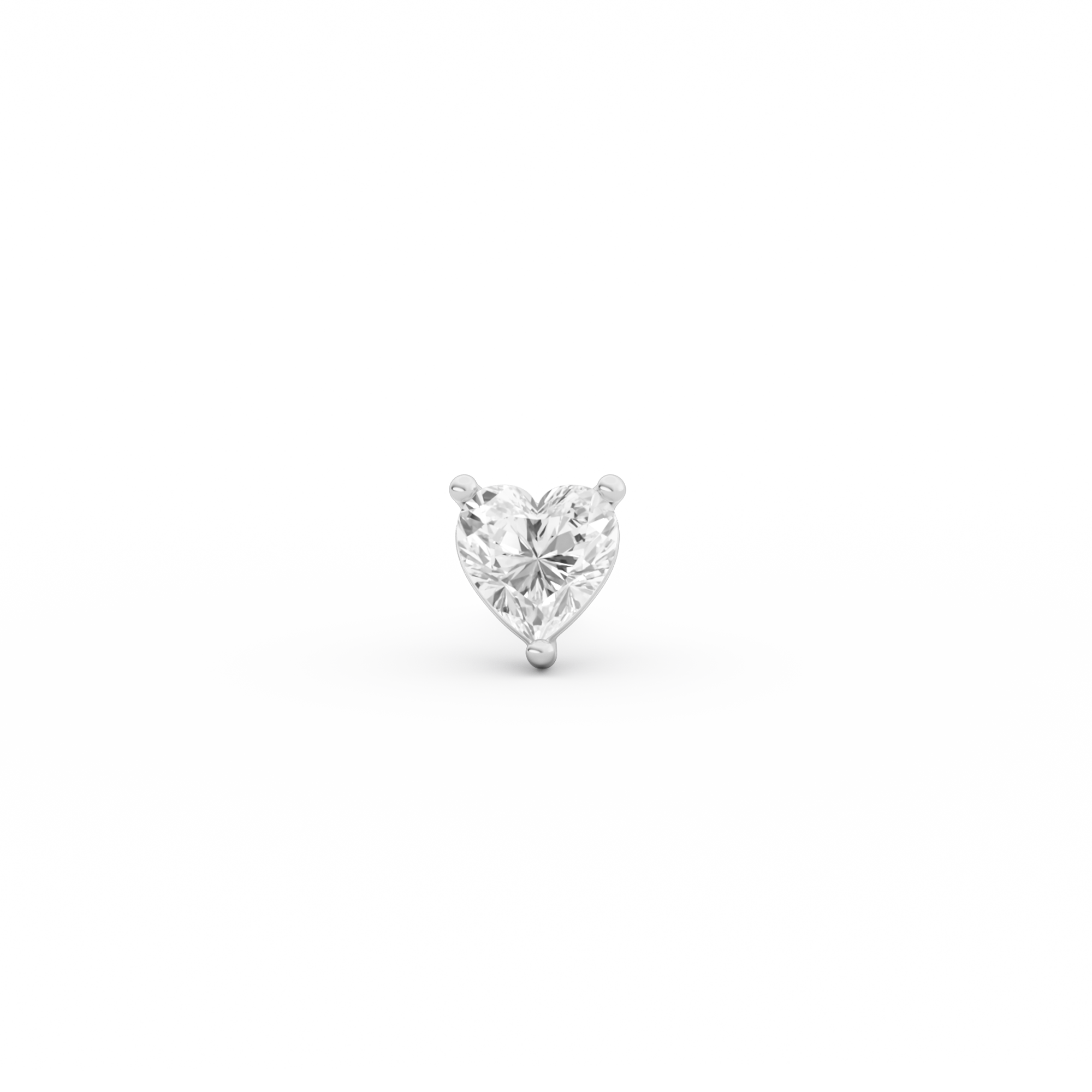 HEART DIAMOND EARSTUD