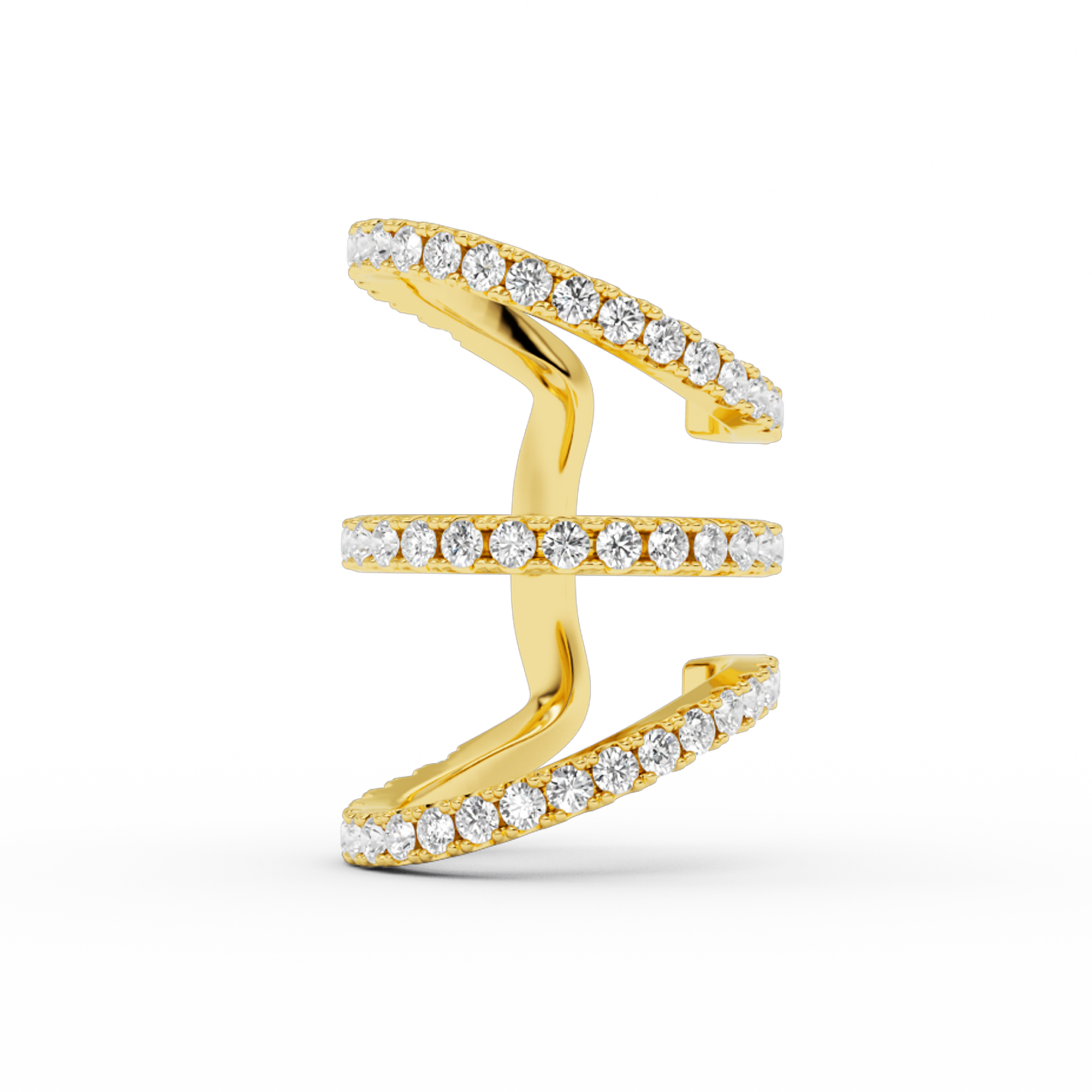 TRIO IVY DIAMOND EARCUFF
