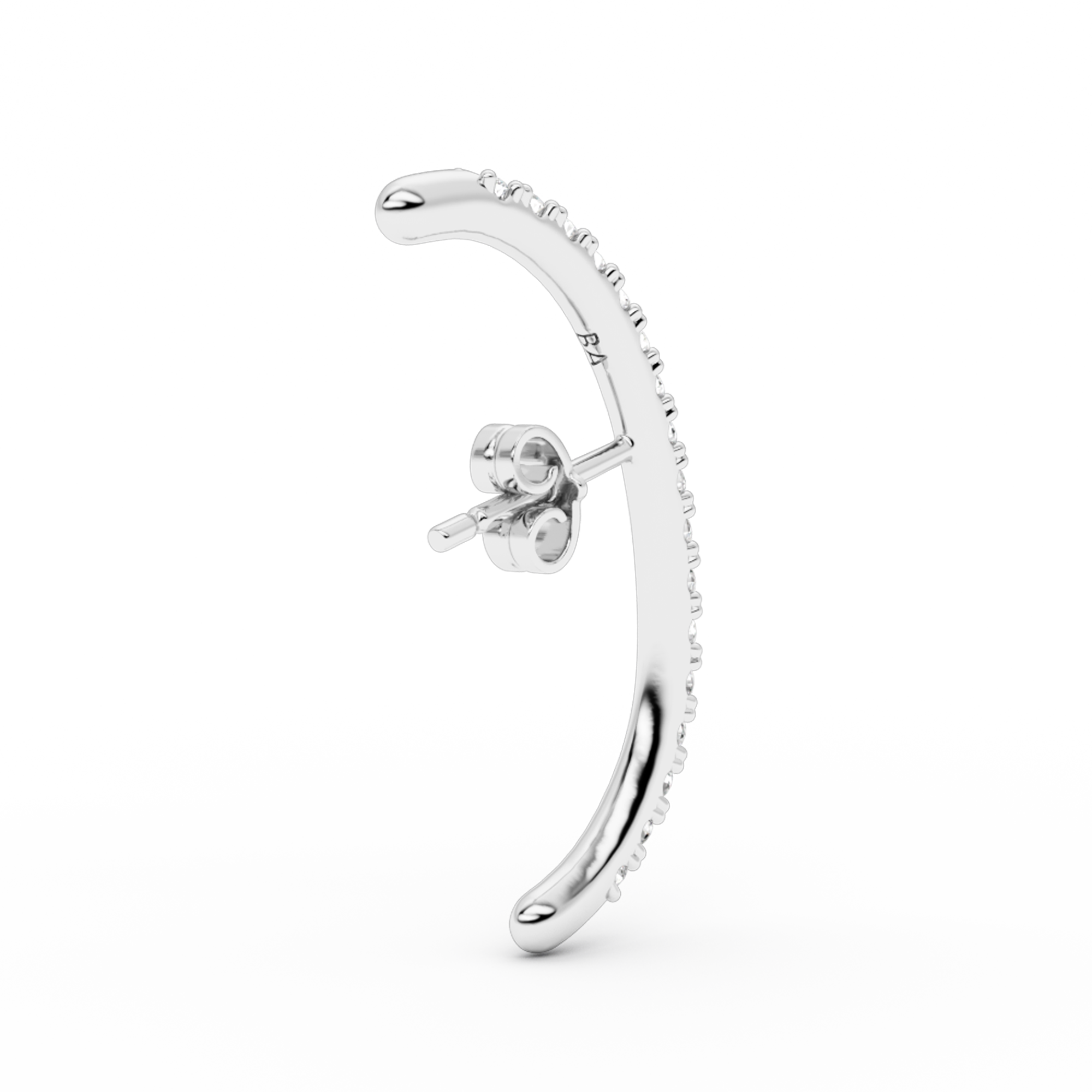 LONG DIAMOND HUG EARSTUD