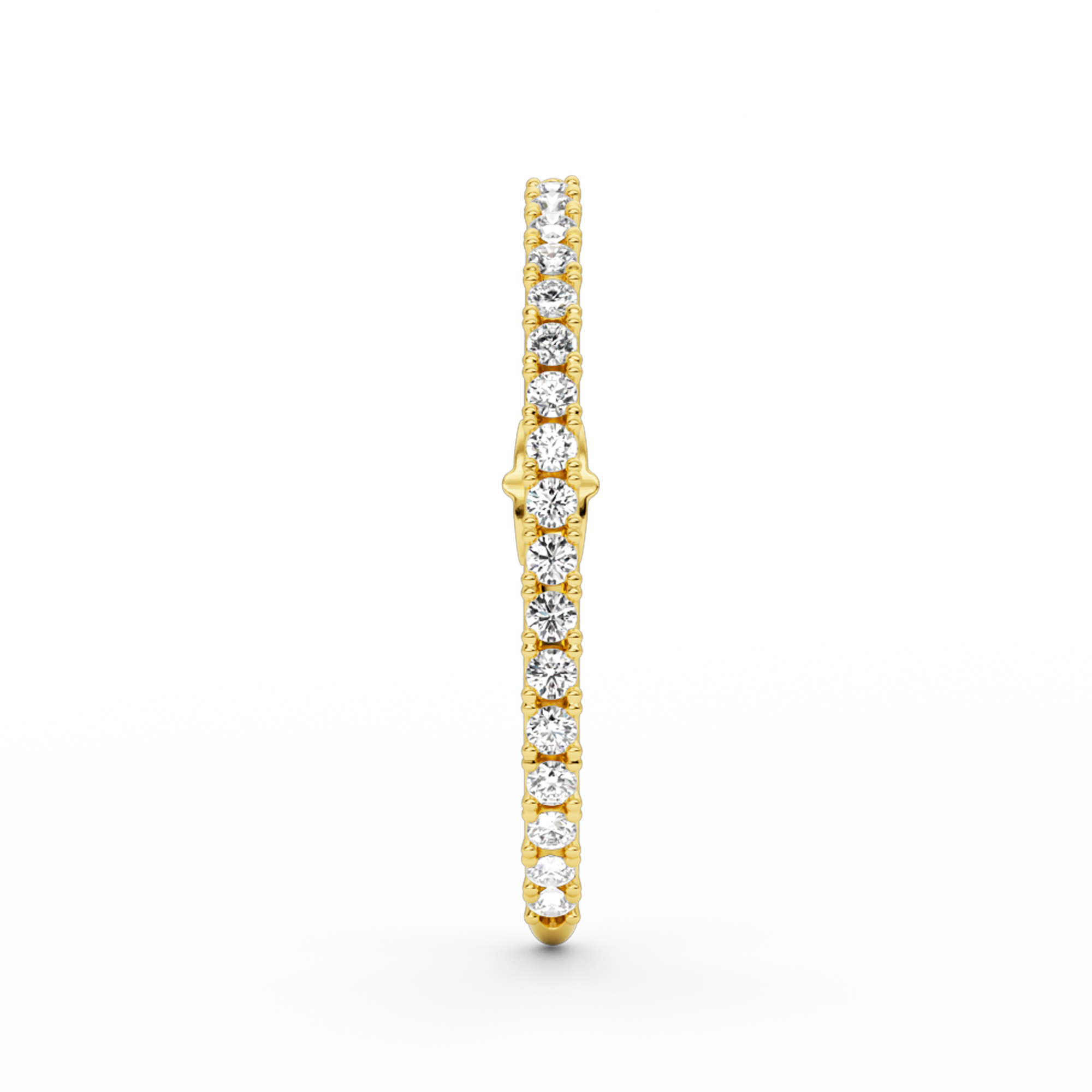 LONG DIAMOND HUG EARSTUD