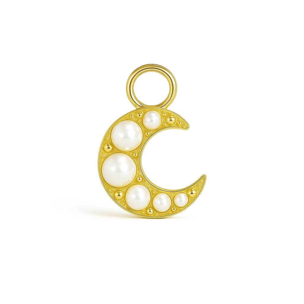 Pearl Moon Charm