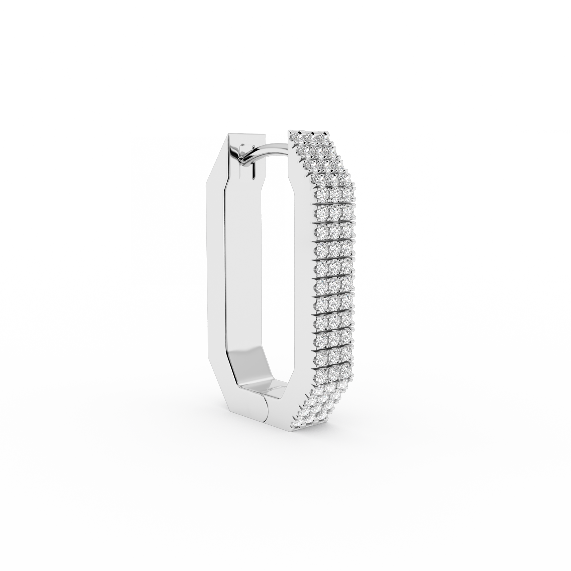 PENDIENTE CORTO OCTA MAX CON DIAMANTES