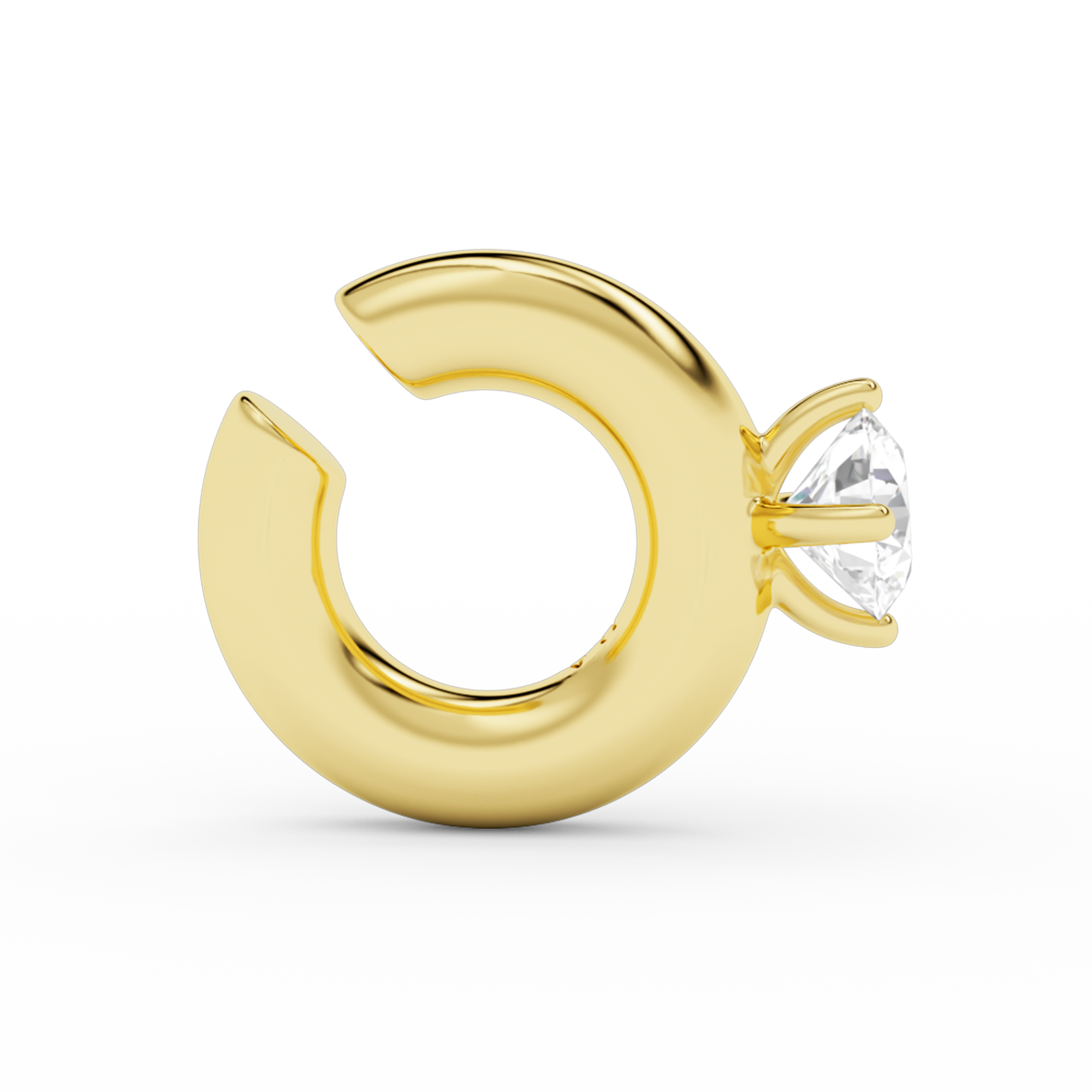 SOLITAIRE CHUNKY KOS EARCUFF
