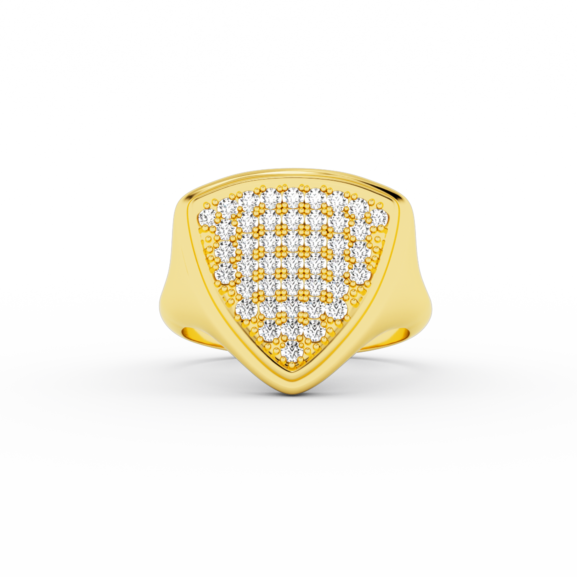 TRIANGLE SIGNET RING