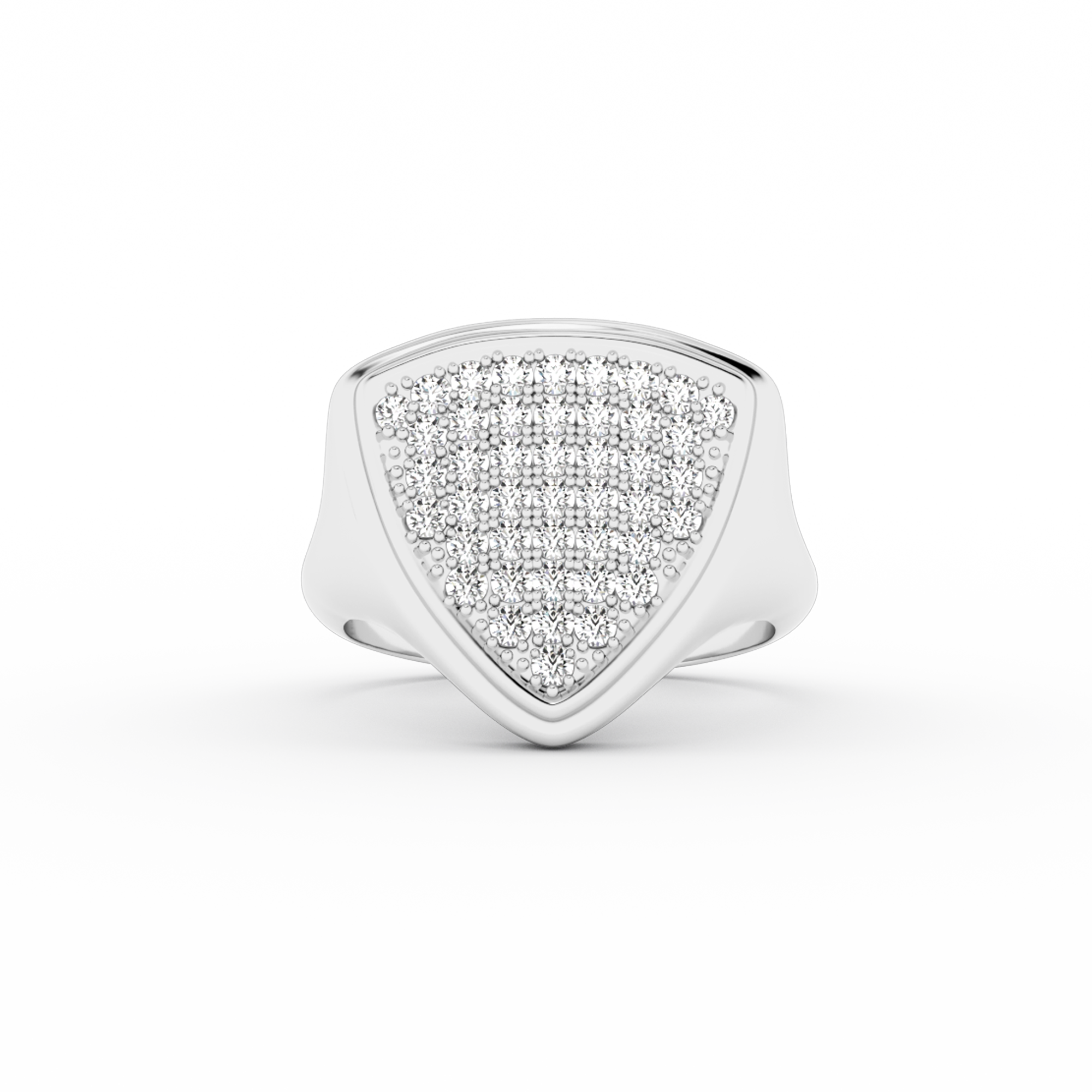 TRIANGLE SIGNET RING