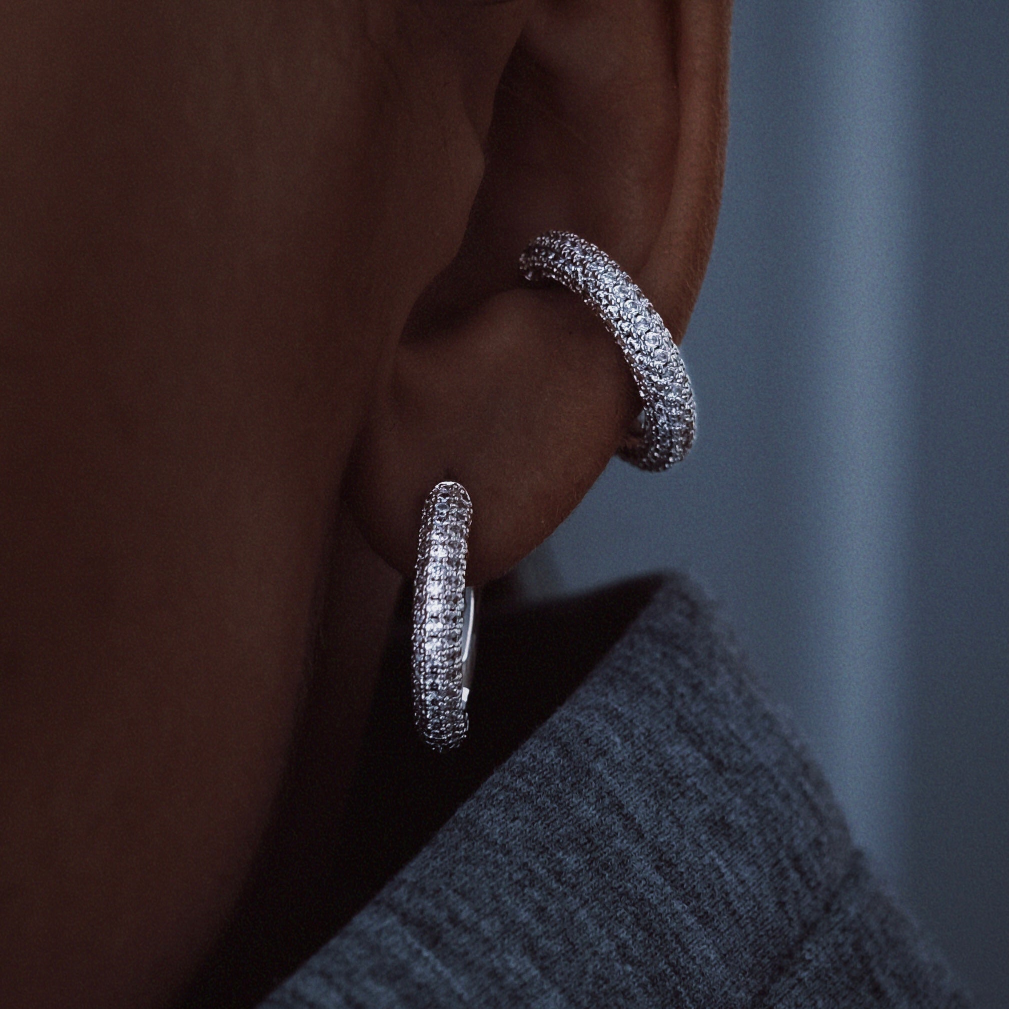 KOS DIAMOND EARRING M 20MM