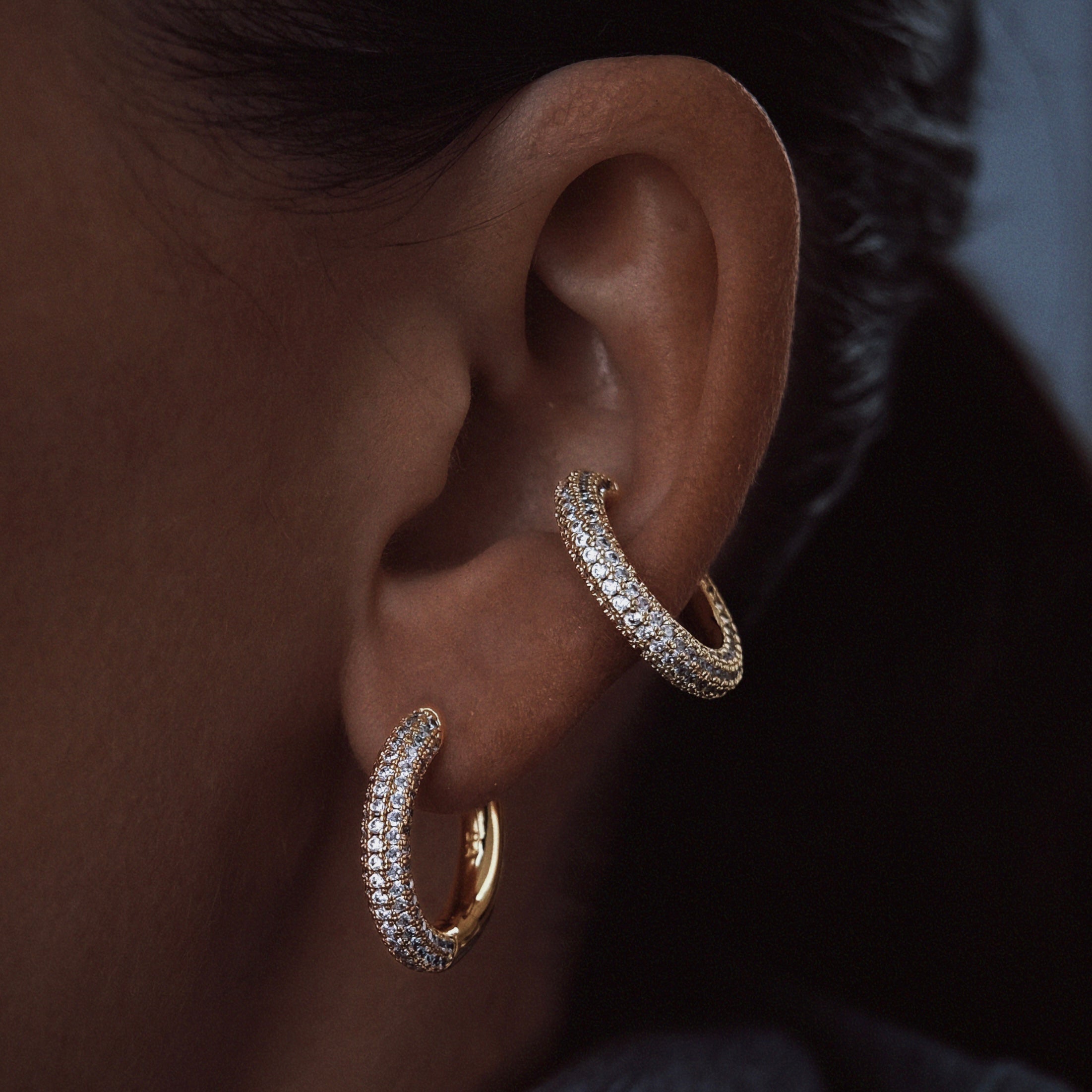 KOS DIAMOND EARRING M 20MM