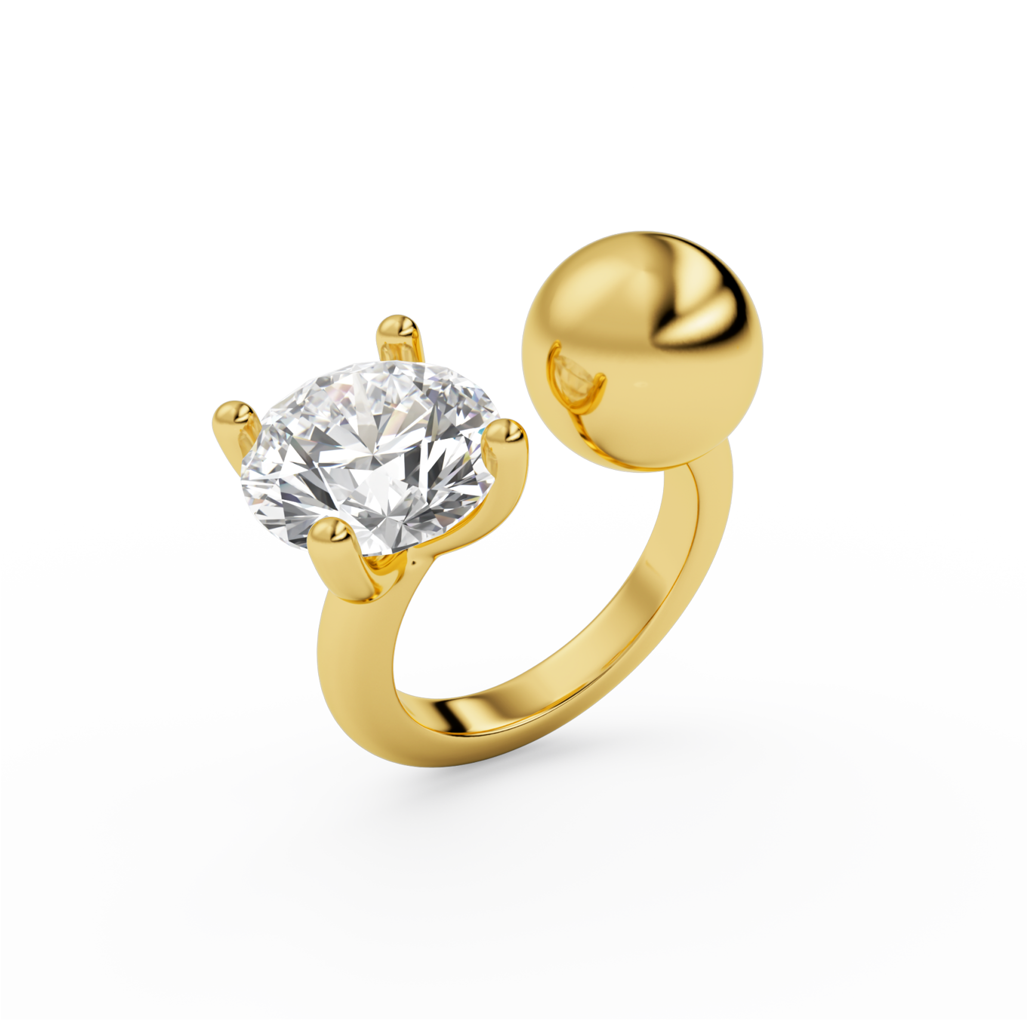 BALL DIAMOND RING