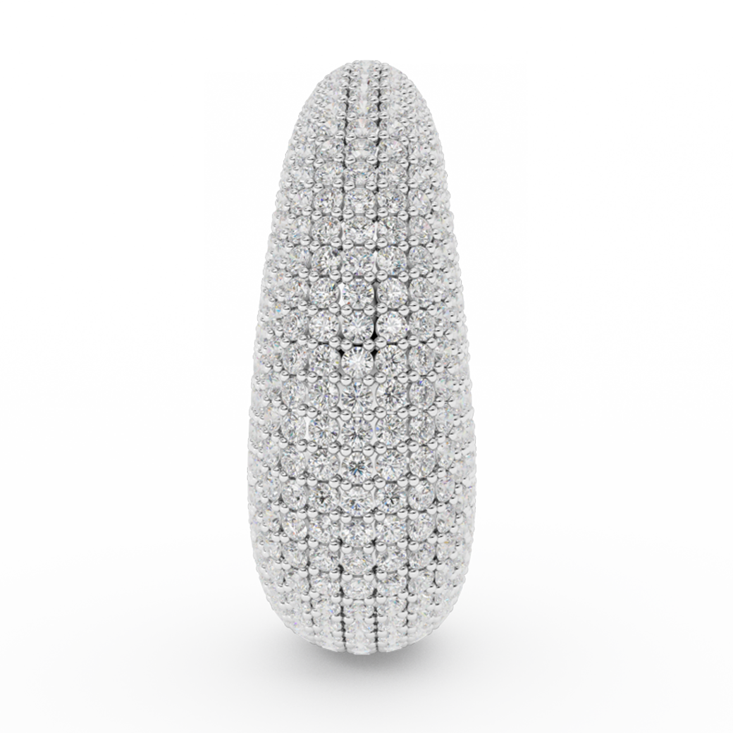 BOUTON D'OREILLE DIAMANTÉ EN FORME DE BULBE