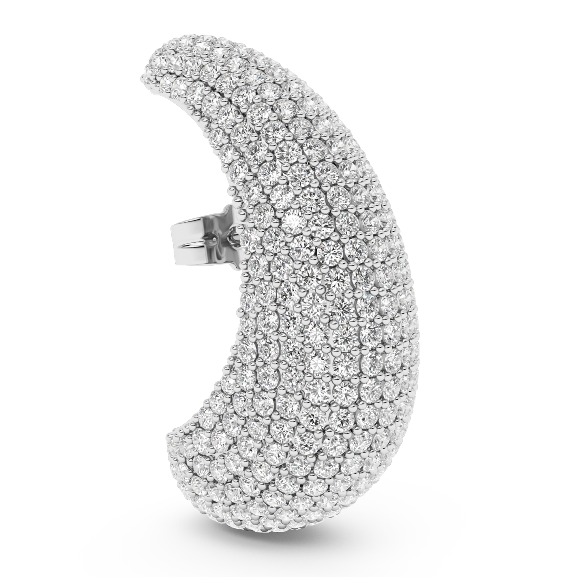 BOUTON D'OREILLE DIAMANTÉ EN FORME DE BULBE