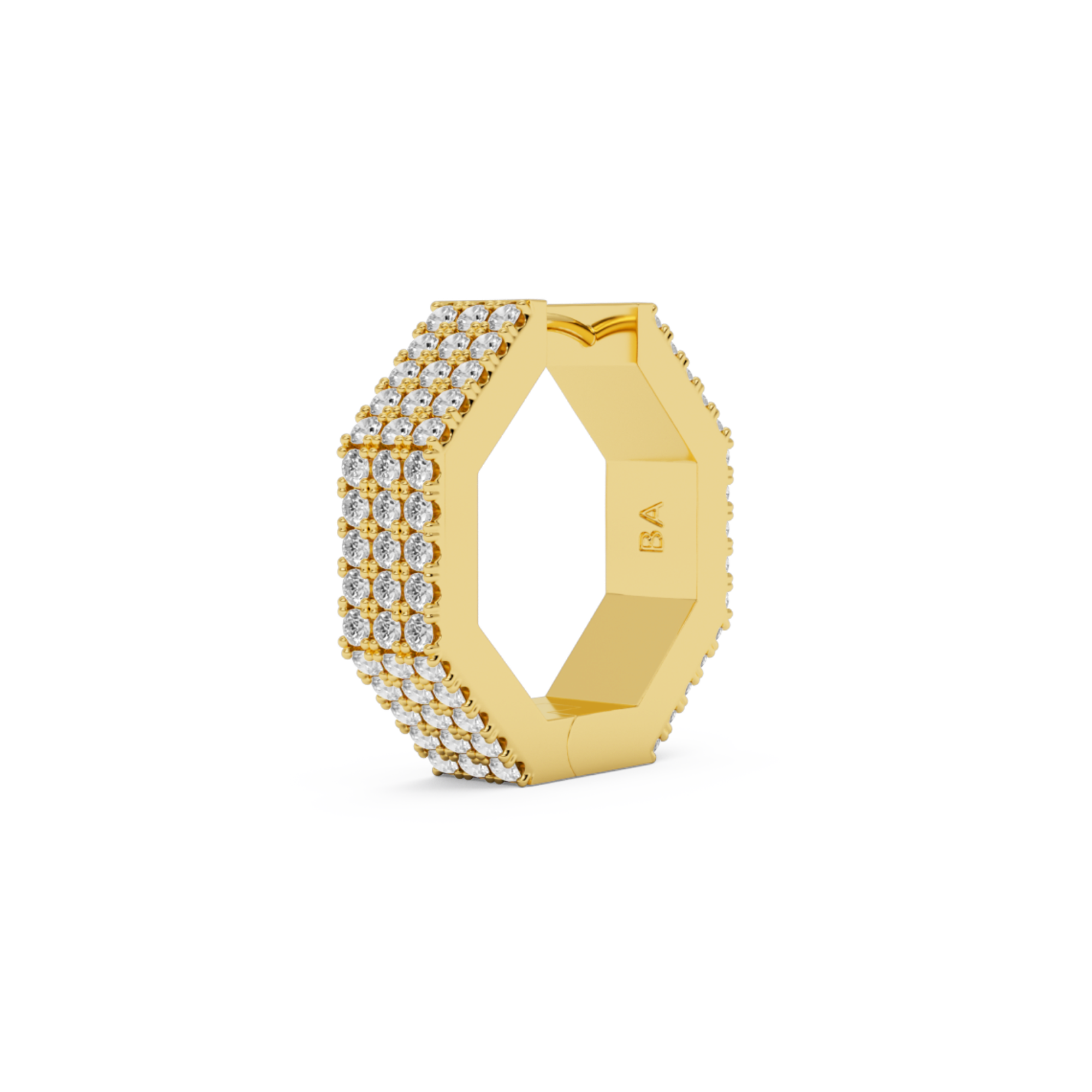 EDGE LARGE DIAMOND EARRING