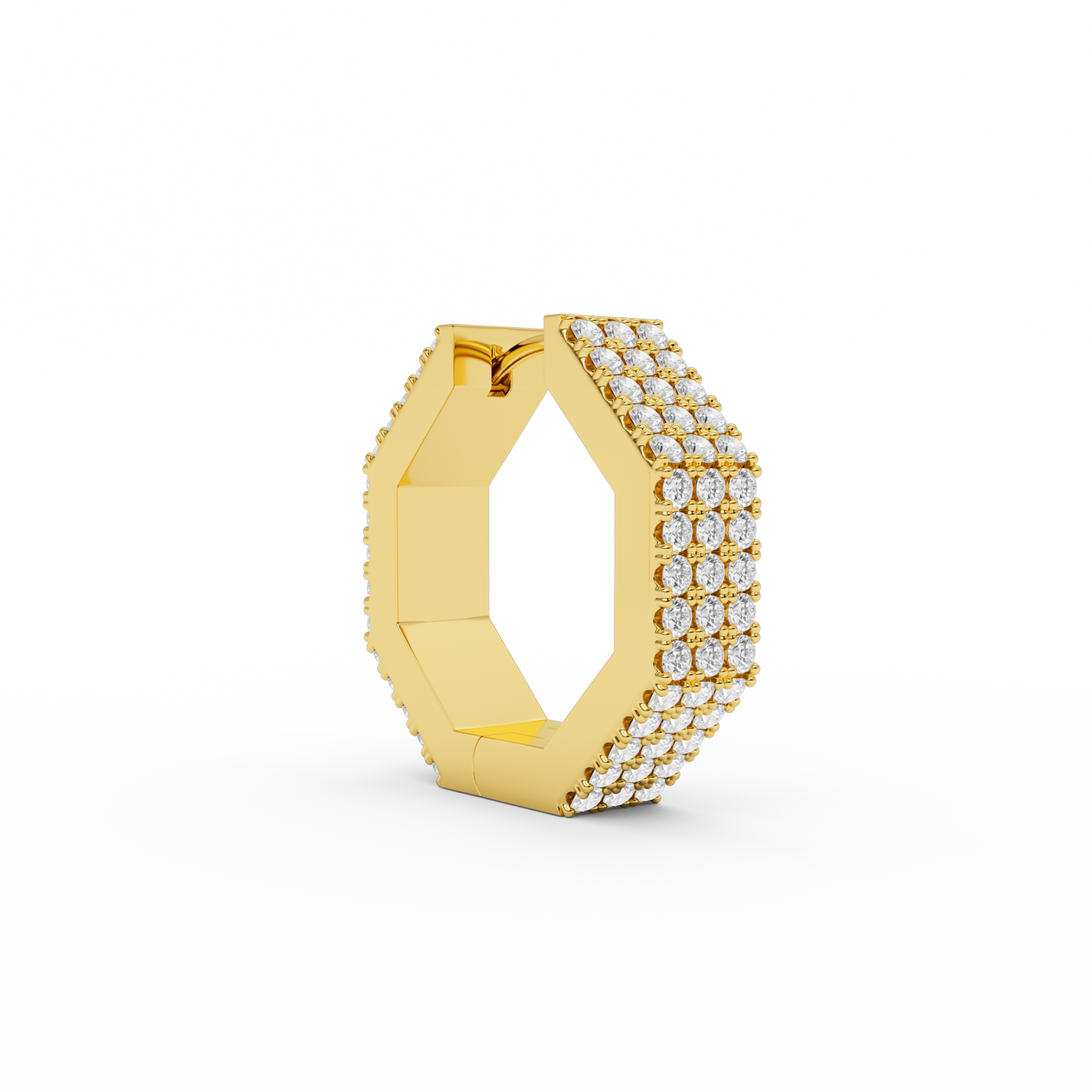 EDGE LARGE DIAMOND EARRING