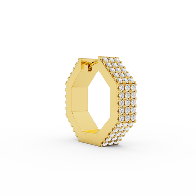 EDGE LARGE DIAMOND EARRING