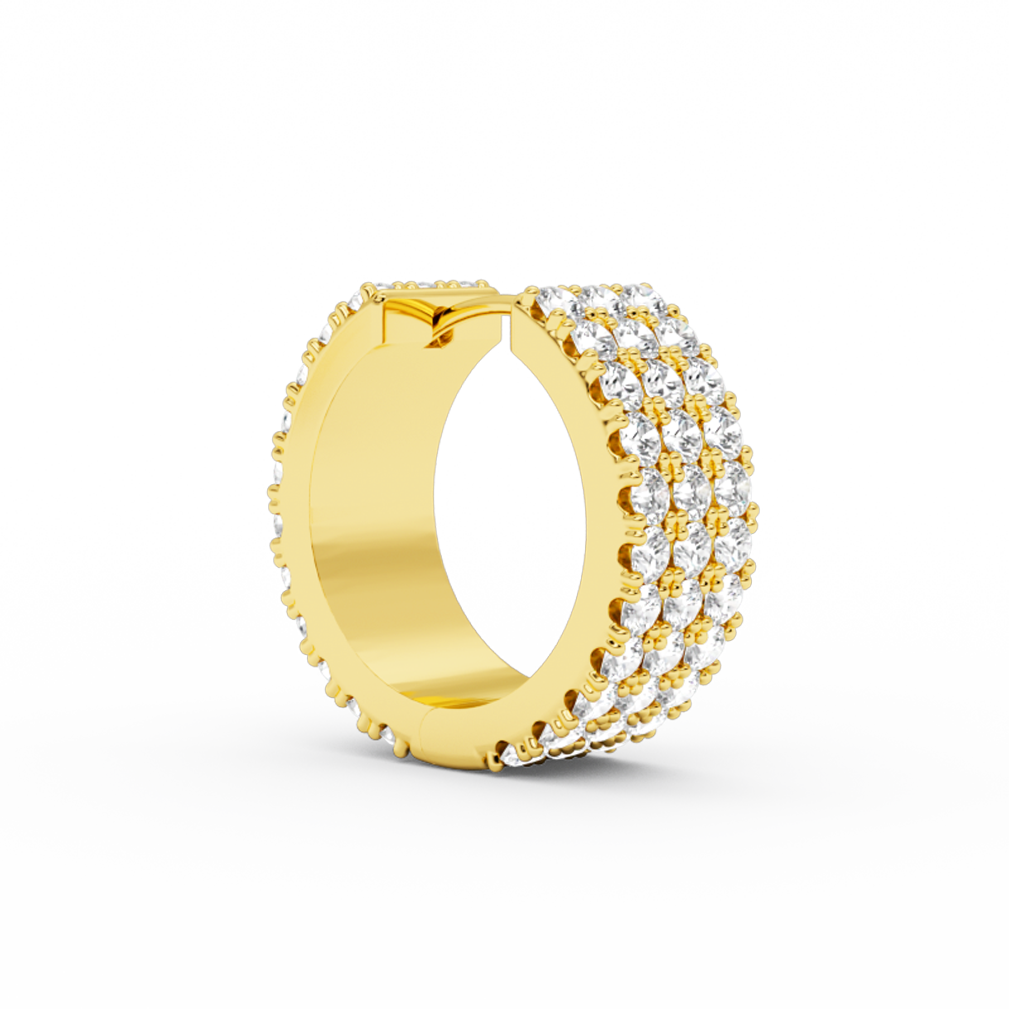 FLAT DIAMOND EARRING