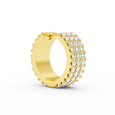 FLAT DIAMOND EARRING