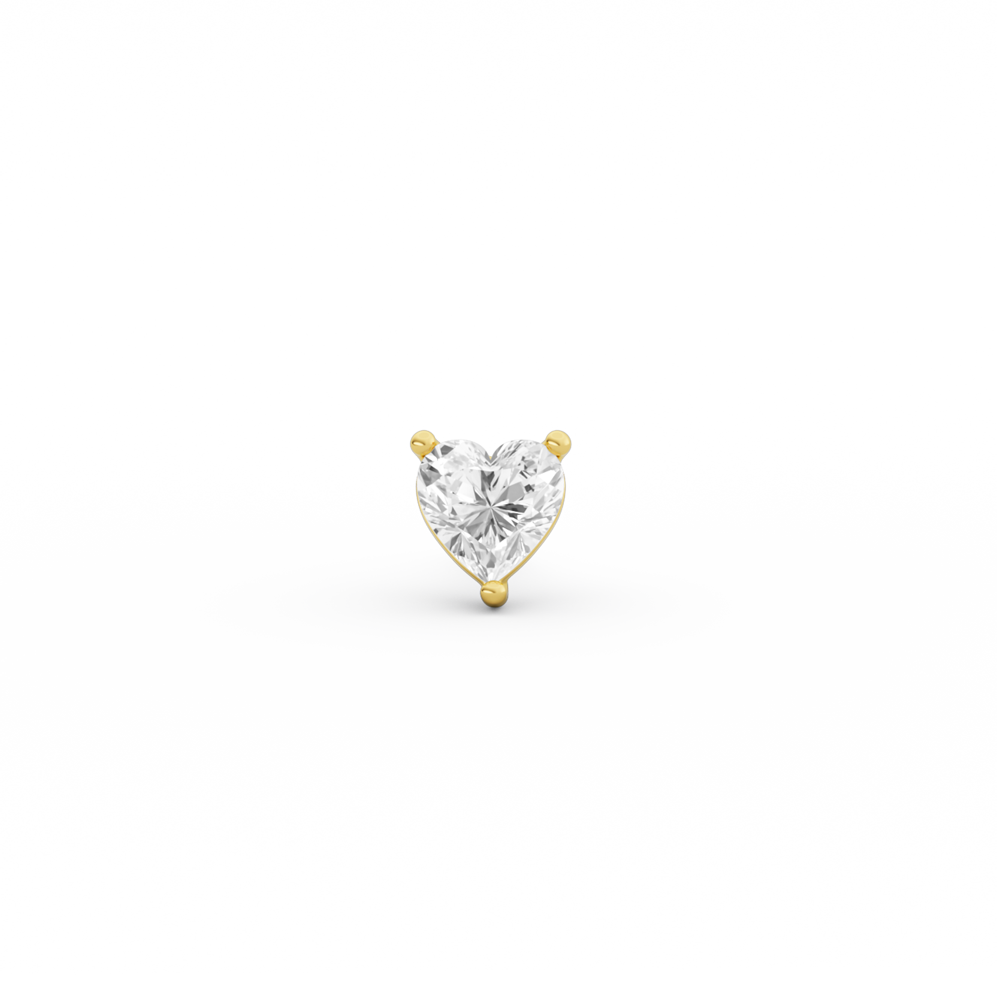 HEART DIAMOND EARSTUD