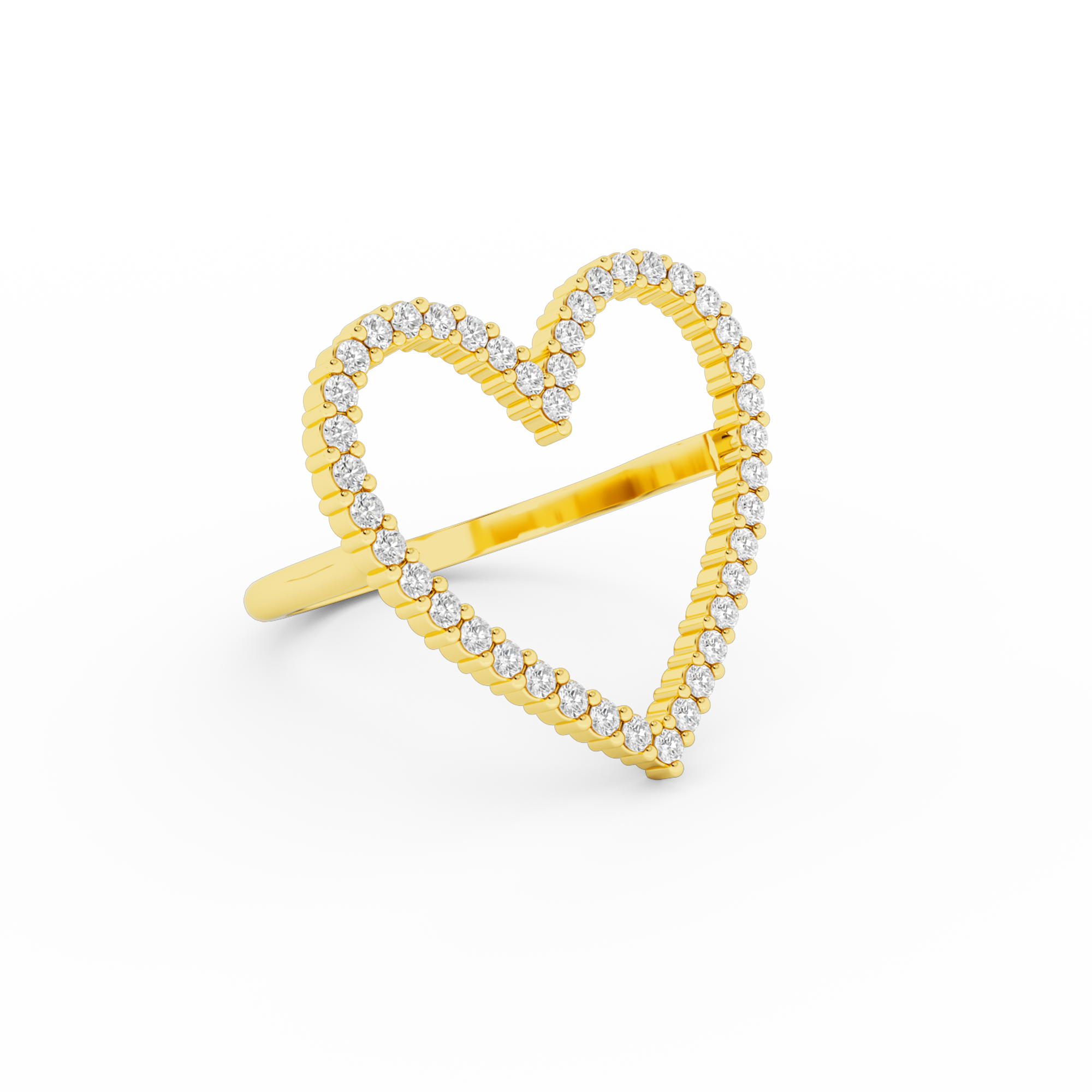 HEART DIAMOND RING