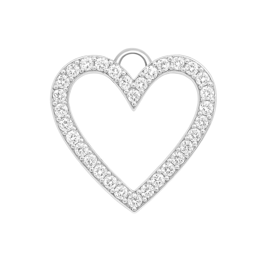 HEART DIAMOND CHARM REVERSIBLE
