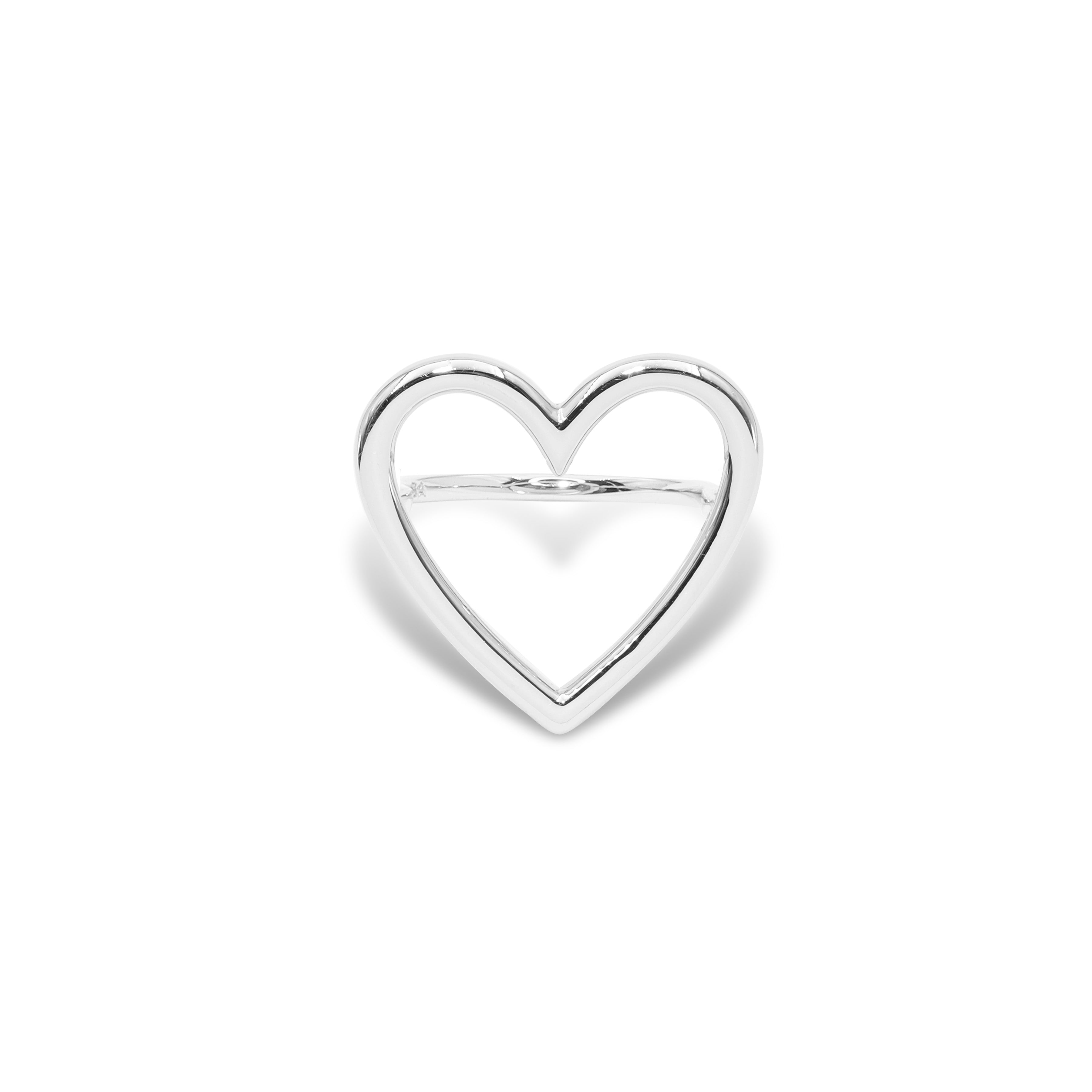 HEART RING SILVER