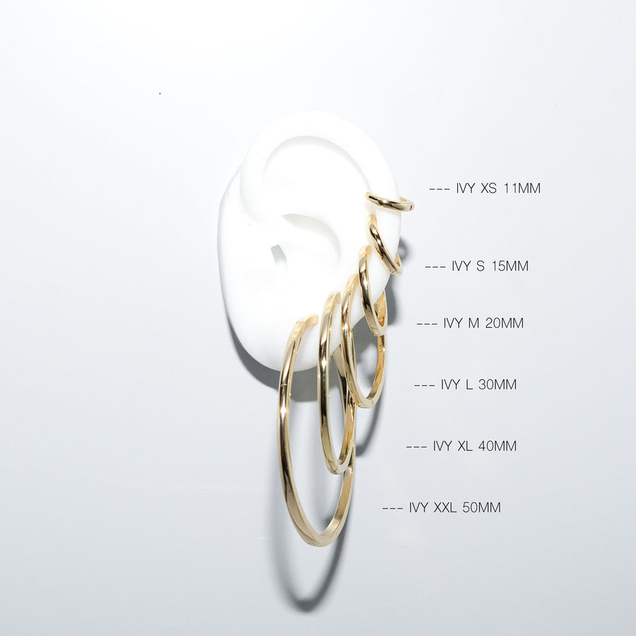 IVA XS EARRING GOLD 11MM - SINGLE