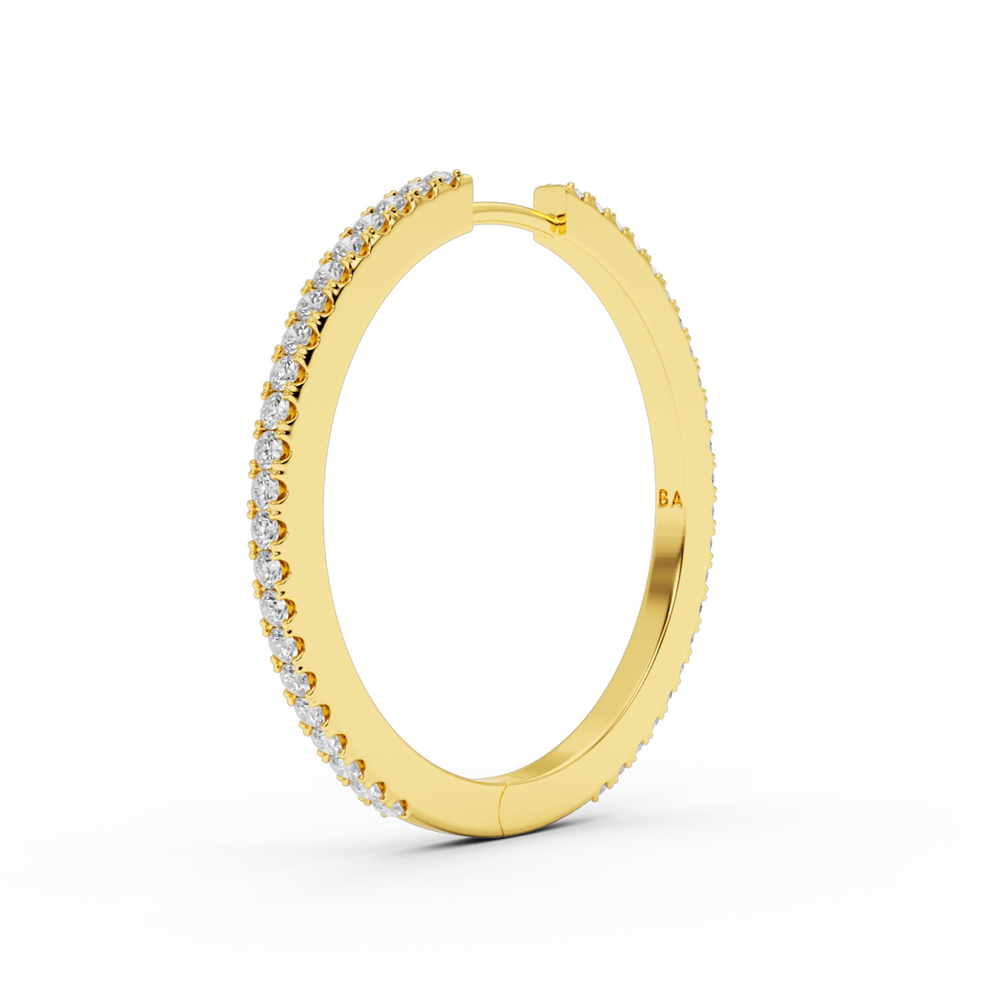 IVY L DIAMOND EARRING 30MM