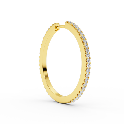 IVY L DIAMOND EARRING 30MM
