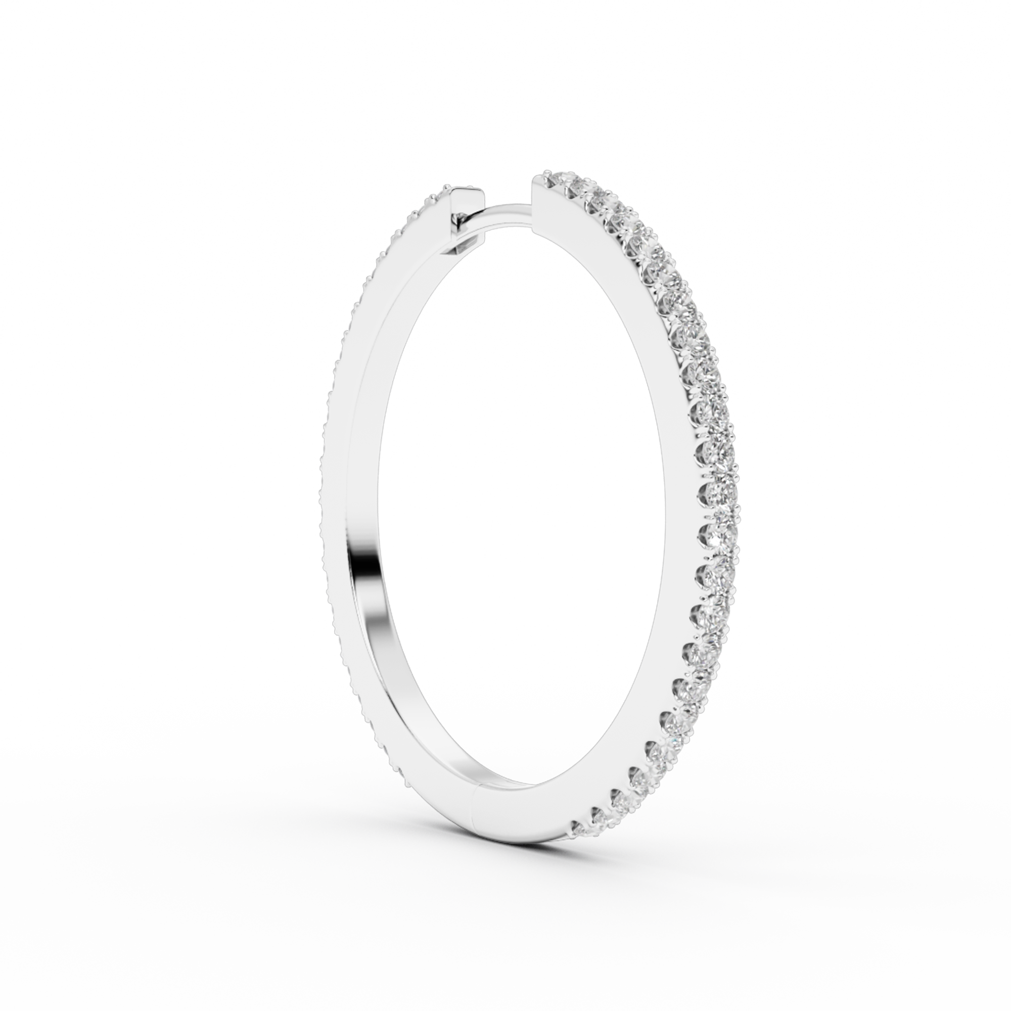 BOUCLE D'OREILLE IVY L DIAMOND 30 MM