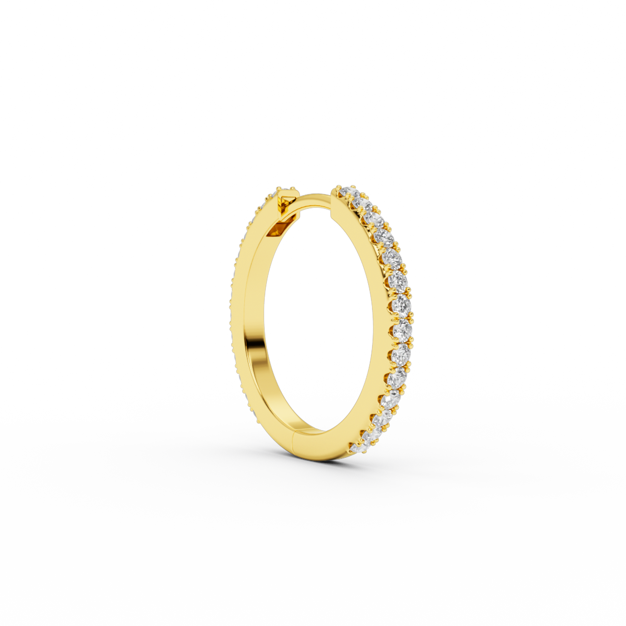 BOUCLE D'OREILLE IVY M DIAMOND 20 MM