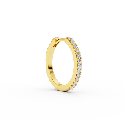 BOUCLE D'OREILLE IVY M DIAMOND 20 MM