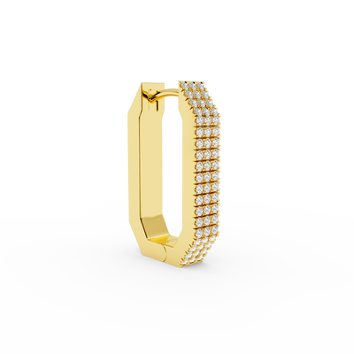 BOUCLE D'OREILLE OCTA MAX SHORT DIAMOND 