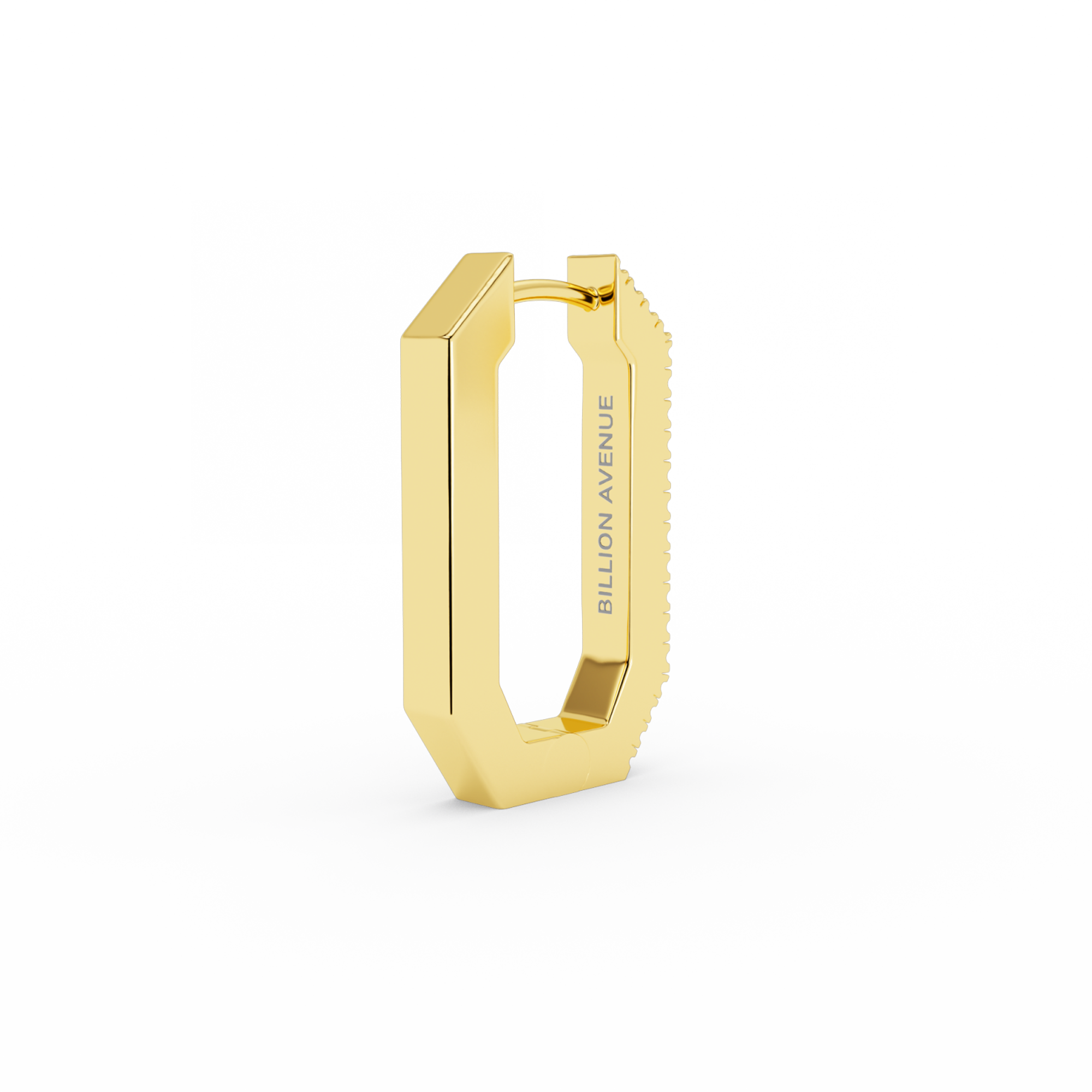 PENDIENTE CORTO OCTA CON DIAMANTES