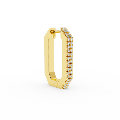 BOUCLE D'OREILLE OCTA SHORT DIAMOND