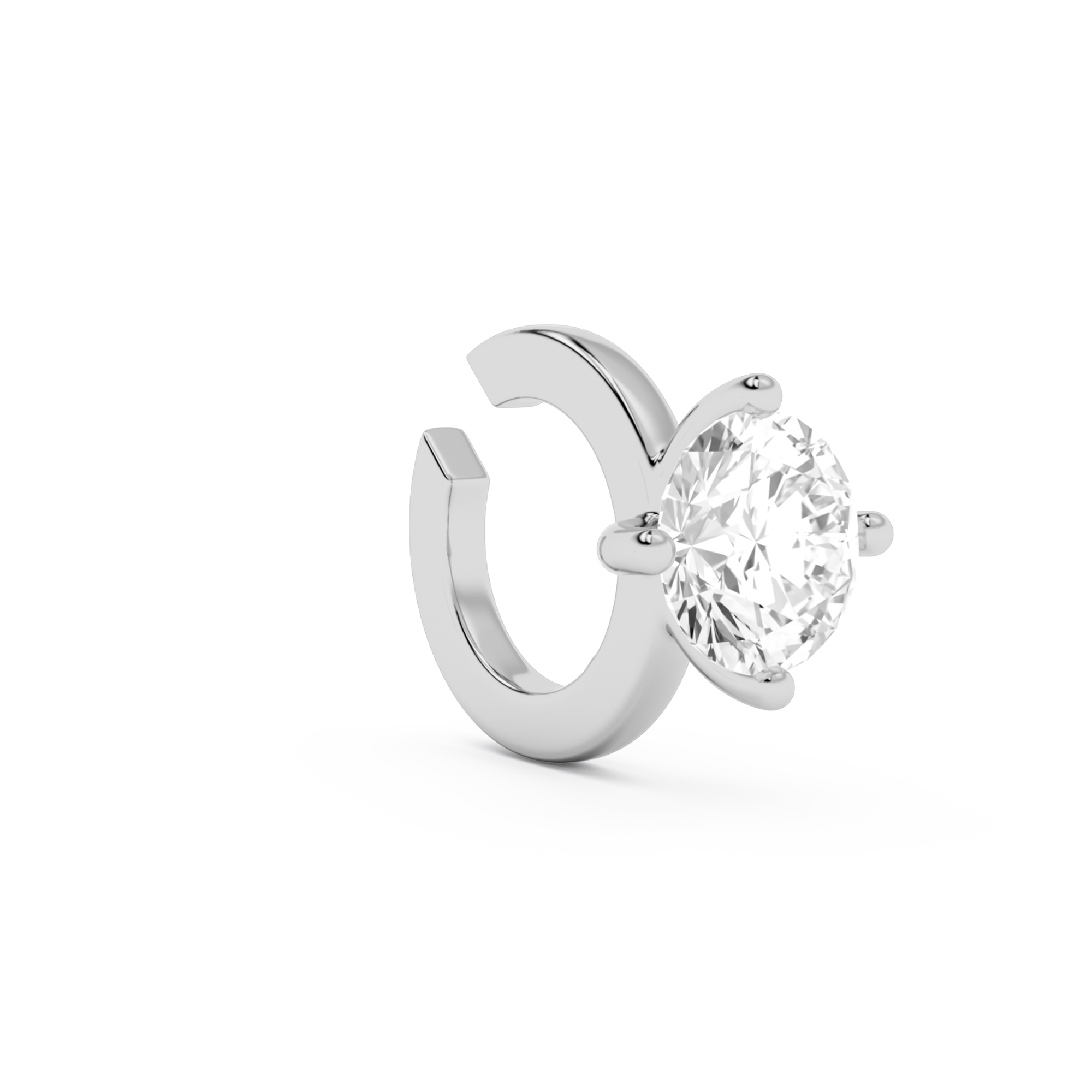SOLITAIRE CLASSIC EARCUFF