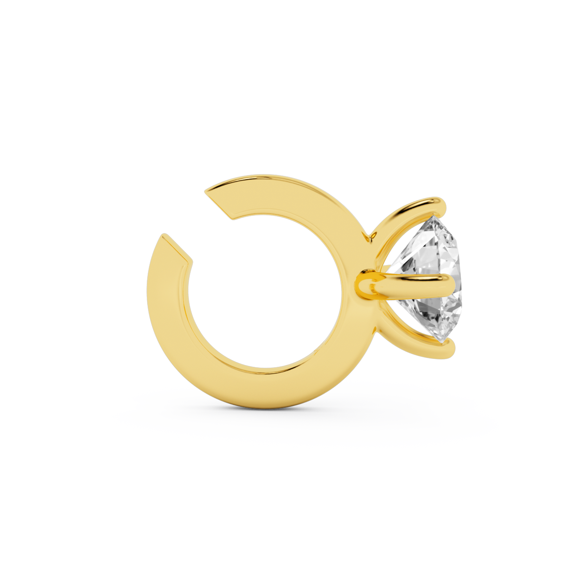 SOLITAIRE CLASSIC EARCUFF