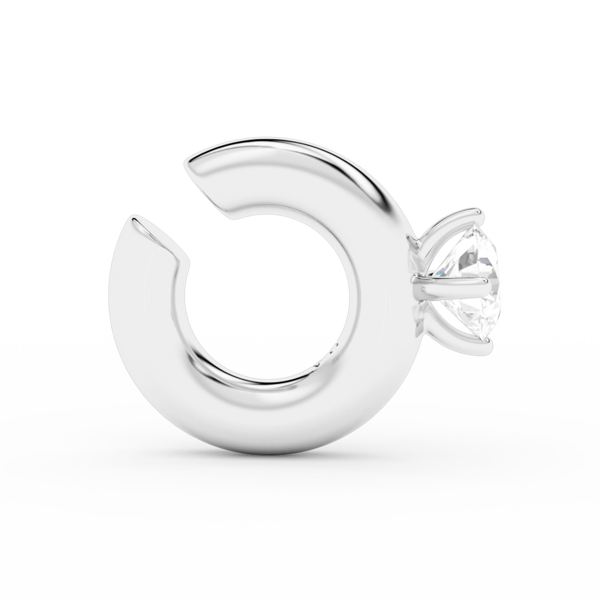 SOLITAIRE CHUNKY KOS EARCUFF