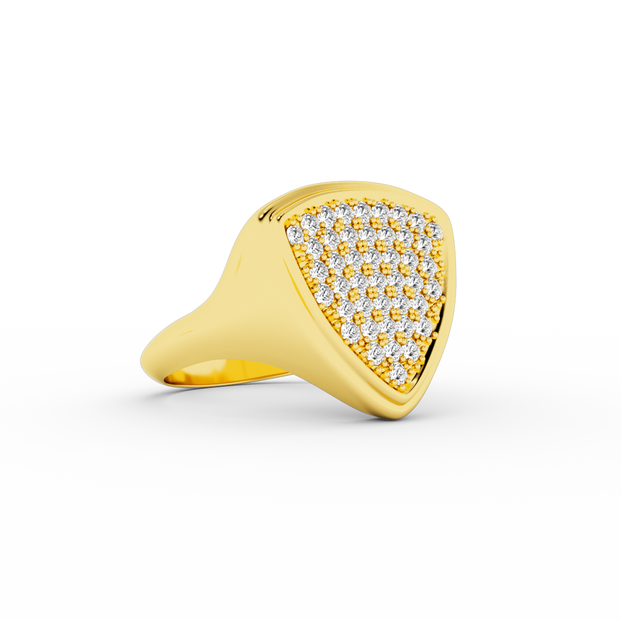 TRIANGLE SIGNET RING