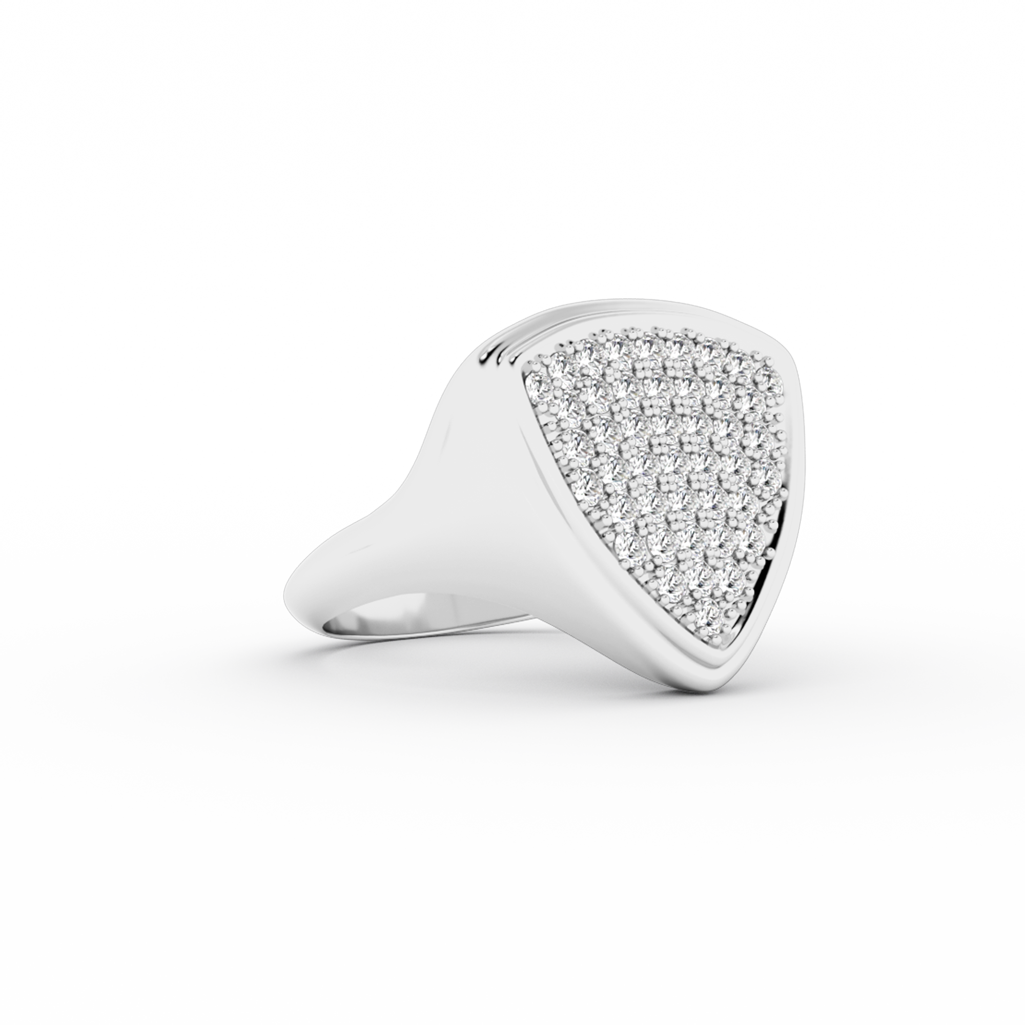 TRIANGLE SIGNET RING