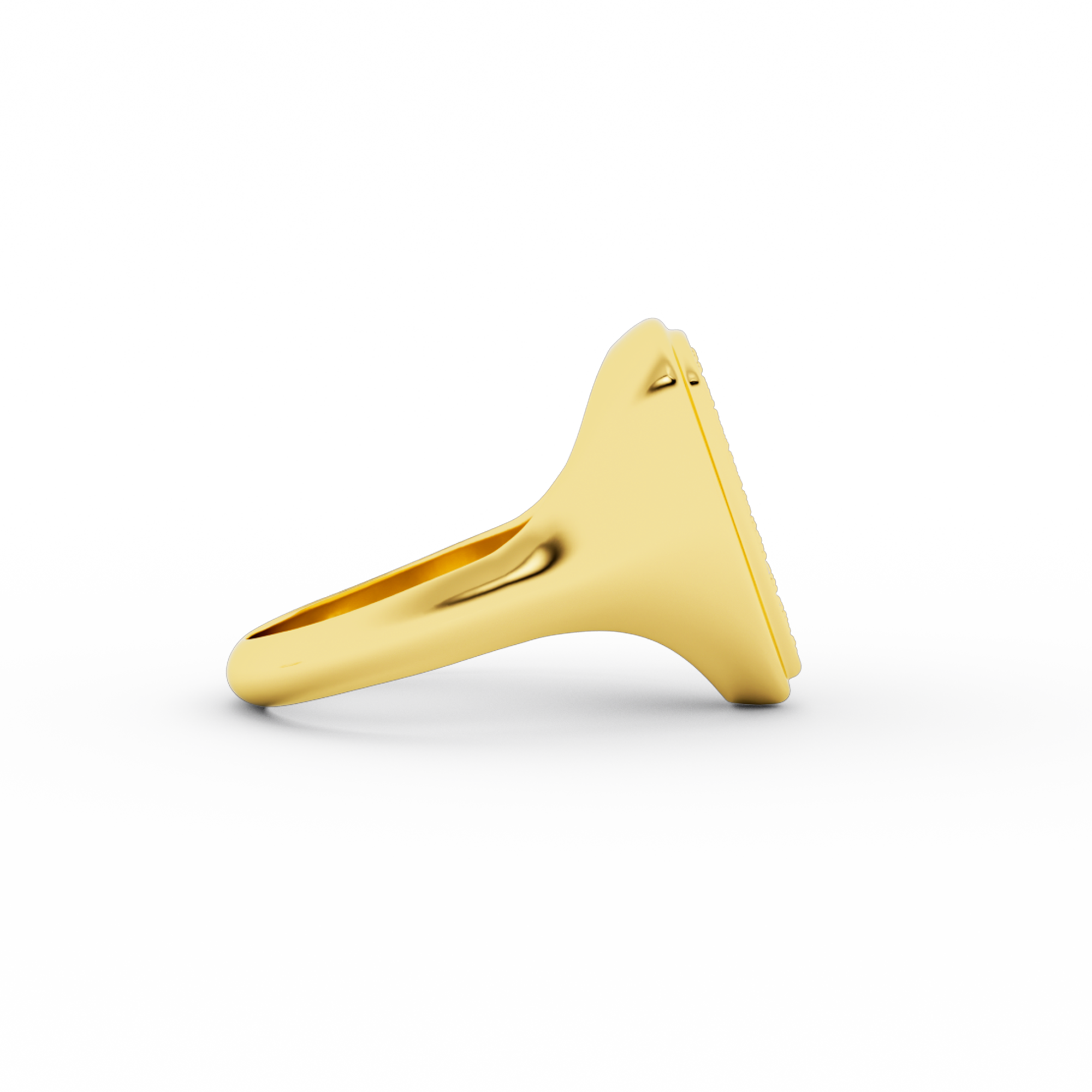 TRIANGLE SIGNET RING