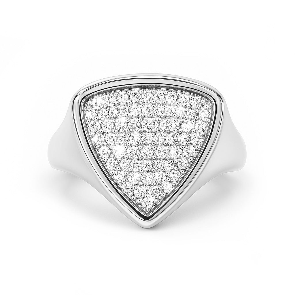 TRIANGLE SIGNET RING