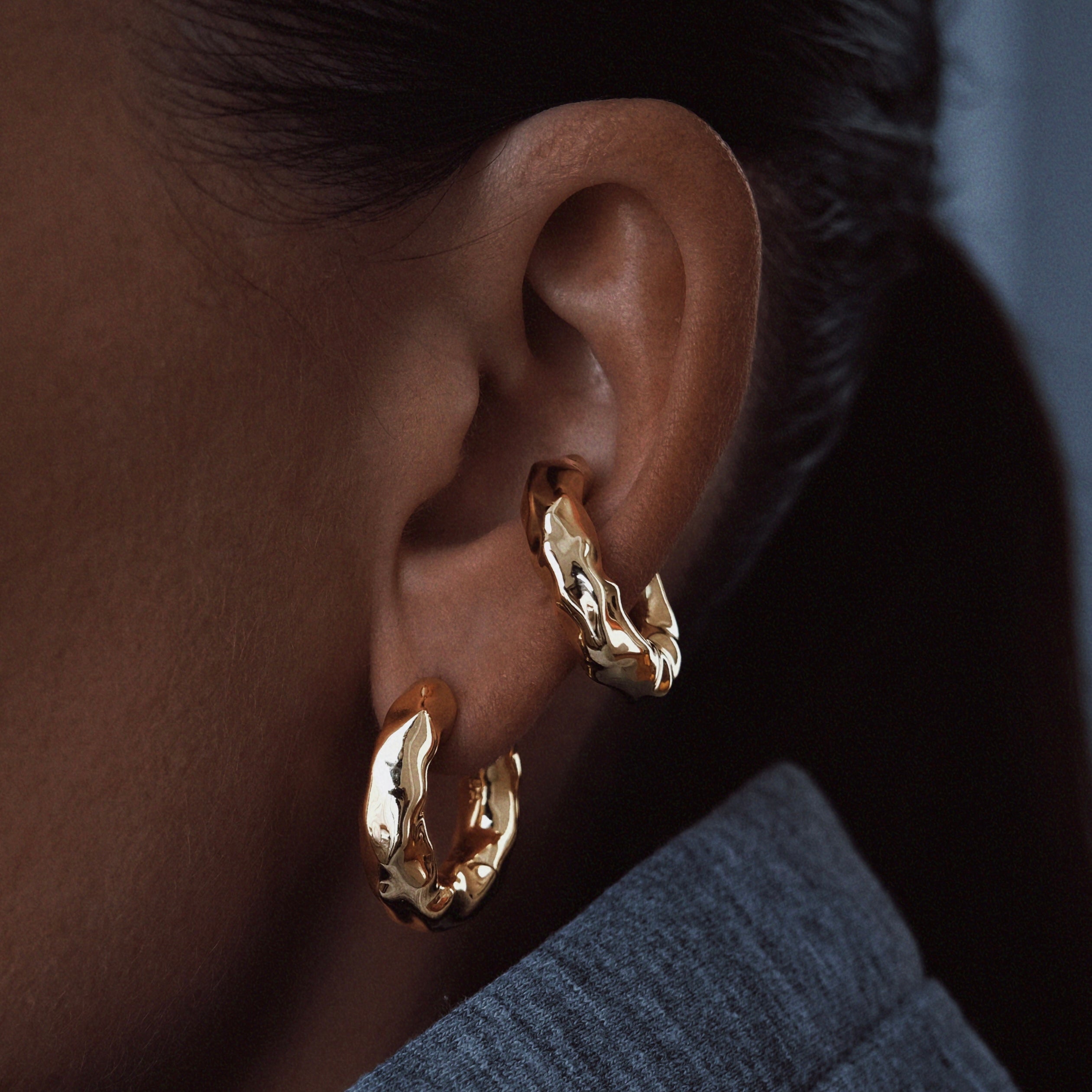 CHUNKY KOS MOLTEN EARCUFF