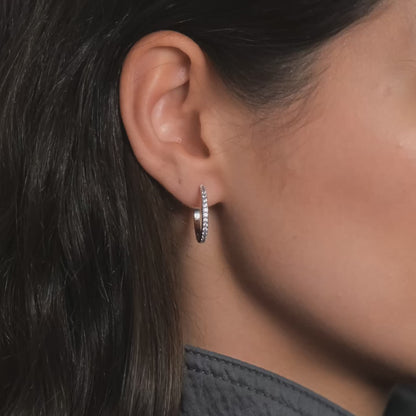 IVY M DIAMOND EARRING 20MM