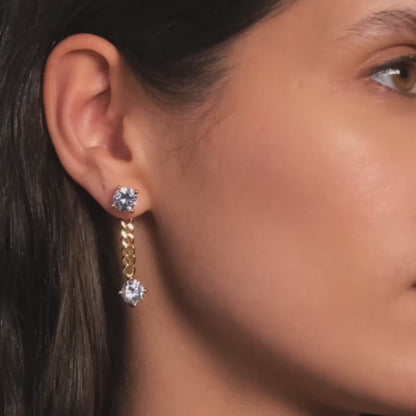 CRYSTAL DIAMOND EARSTUD